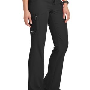 Black Skechers Cargo Scrub Pants